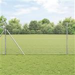 vidaXL Gelaste draadhek Zilver 1.2 x 10 m Staal
