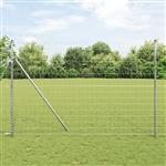 vidaXL Euro Hek Zilver 1.6 x 10 m Warmverzinkt ijzer