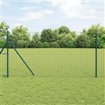 vidaXL Euro Hek Groen 1.4 x 10 m PVC-gecoat ijzer