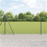 vidaXL Hekpalen 7 pcs Grijs Ø32mm 130 cm Gegalvaniseerd staal