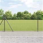 vidaXL Hekpalen 13 pcs Grijs Ø32mm 90 cm Gegalvaniseerd staal