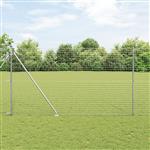 vidaXL Hekpalen 7 pcs Zilver Ø32mm 170 cm Gegalvaniseerd staal