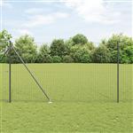 vidaXL Hekpalen 7 pcs Grijs Ø32mm 170 cm Gegalvaniseerd staal
