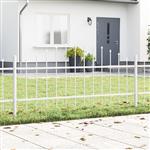 vidaXL Tuin Hek Wit 170 x 75 cm