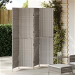 vidaXL Kamerscherm Grijs 195 x 180 cm poly rattan