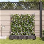 vidaXL Tuin Bloempot 3 pcs Bruin Staal