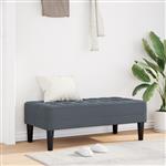 vidaXL Bank Donkergrijs 113 x 57 x 39 cm Fluweel
