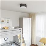 vidaXL Plafonnière Zwart 30 x 13.5 cm Stof