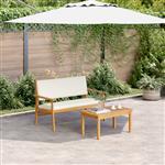 vidaXL Tuin Sofa Set 2 pcs Bruin Massief acaciahout