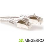 ACT Witte 15 meter LSZH SFTP CAT6A patchkabel snagless met RJ45 connectoren