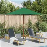 vidaXL Parasol met houten paal 150x200 cm groen