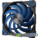 Akasa ALUCIA SC Computer behuizing, Processor Ventilator 14 cm Zwart, Blauw 1 stuk(s)