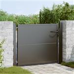 vidaXL Tuinpoort, Tuindeur 105x200 cm Cortenstaal Zwart 100 x 100 cm