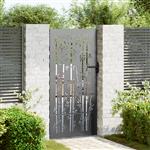 vidaXL Tuinpoort met slot Zwart 94 x 175 cm Poedergecoat staal