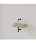 Fontein Gliss Design Nano 36x18x9 cm Zonder Kraangat Rechts Cappuccino