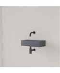 Fontein Gliss Design Nano 36x18x9 cm Zonder Kraangat Rechts Leigrijs