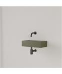 Fontein Gliss Design Nano 36x18x9 cm Zonder Kraangat Rechts Olijf Groen