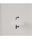 Fontein Gliss Design Nano 36x18x9 cm Zonder Kraangat Rechts Hooglans Wit