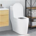 vidaXL Toiletzitting Verstelbaar Wit 48 x 36,5 x 4,5 cm Polypropyleen
