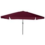 vidaXL Tuinparasol Rood en Zwart 395 x 395 x 245 cm Polyester en staal