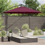 vidaXL Cantilever Banana Parasol Bordeauxrood 294 x 294 x 248 cm