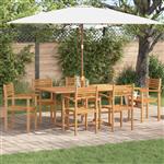 vidaXL Tuinstapelstoelen 6 pcs Bruin 55.5 x 55.5 x 90 cm