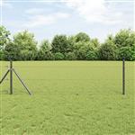 vidaXL Zeskantig hekwerk Grijs 1.6 x 100 m Staal