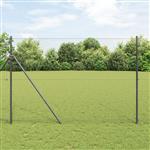 vidaXL Zeskantig hekwerk Grijs 1.6 x 100 m Staal