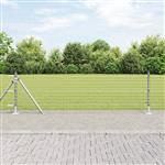 vidaXL Hekpalen 13 pcs Zilver Ø32mm 70 cm Gegalvaniseerd staal