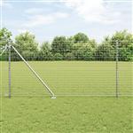 vidaXL Hekpalen 13 pcs Zilver Ø32mm 140 cm Gegalvaniseerd staal