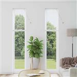 vidaXL Raamblind met gordijnen Wit Aluminium