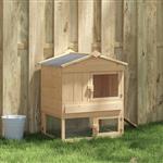 vidaXL Kippenhok Bruin 75 x 59 x 60 cm