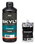 RIGOSTEP SKYLT 2K Ultramat Lak TITANIUM voor kleurverdieping van donkere houtsoorten set inclusief v