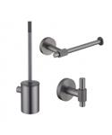 Toilet Accessoires Set Best-Design Moya Gunmetal