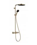 Hansgrohe Pulsify S Puro Showerpipe 260 1jet met thermostaat en handdouche 3jet, Brushed Bronze
