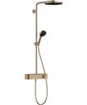 Hansgrohe Pulsify S Showerpipe 260 1jet EcoSmart met ShowerTablet Select 400, Brushed Bronze
