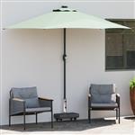 vidaXL Parasolvoet Zwart 45 x 25 x 45 cm Graniet, staal