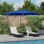 vidaXL Roma Parasol Blauw 286 x 284 x 270 cm Aluminium en Polyester