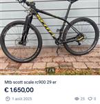 Mtb Scott scale rc 900 29 er te koop