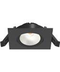 Inbouwspot Artdelight Dublin 1 Lichts Vierkant LED 2700K Dimbaar Zwart