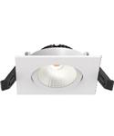 Inbouwspot Artdelight Dublin 1 Lichts Vierkant LED 2700K Dimbaar Wit