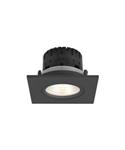 Inbouwspot Artdelight Austin 1 Lichts Vierkant LED 2700K Dimbaar Zwart