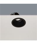Inbouwspot Artdelight Ribs 1 Lichts LED 2700K Dimbaar Zwart