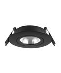 Inbouwspot Artdelight Dublin 1 Lichts Rond LED 2700K Dimbaar Zwart