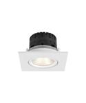 Inbouwspot Artdelight Austin 1 Lichts Vierkant LED 2700K Dimbaar Wit