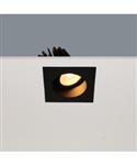Inbouwspot Artdelight Venice 1 Lichts Large Vierkant LED 2700K Dimbaar Zwart