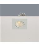Inbouwspot Artdelight Venice 1 Lichts Small Vierkant LED 2700K Dimbaar Wit