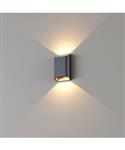 Wandlamp Artdelight Diaz 2 Lichts Small LED 2700K Dimbaar Zwart/Mat Goud