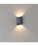 Wandlamp Artdelight Diaz 2 Lichts Small LED 2700K Dimbaar Zwart