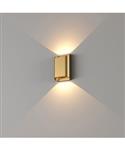 Wandlamp Artdelight Diaz 2 Lichts Small LED 2700K Dimbaar Warm Goud